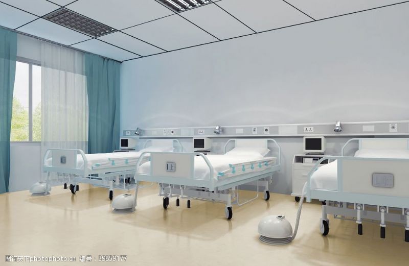 效果图模型医院病房图片