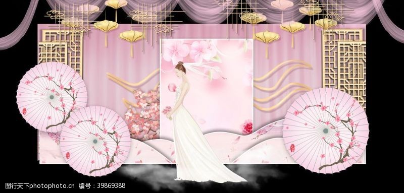 中式传统婚礼中式婚礼效果图图片