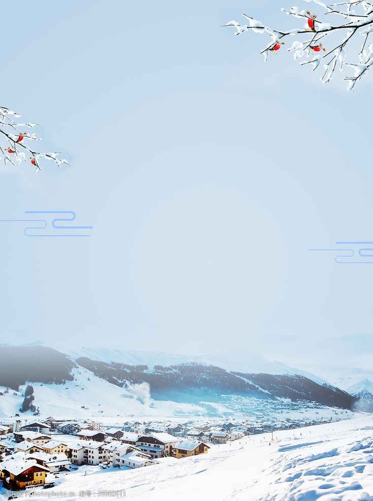 滑雪缆车冰雪世界图片