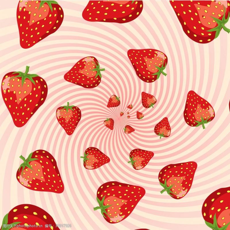 四方连续草莓图片