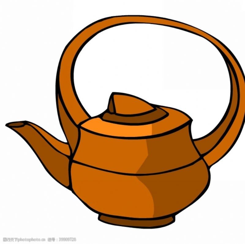 中国传统底纹茶壶图片