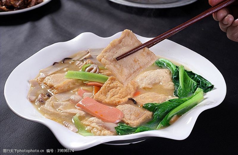 包饭川菜荷包豆腐图片