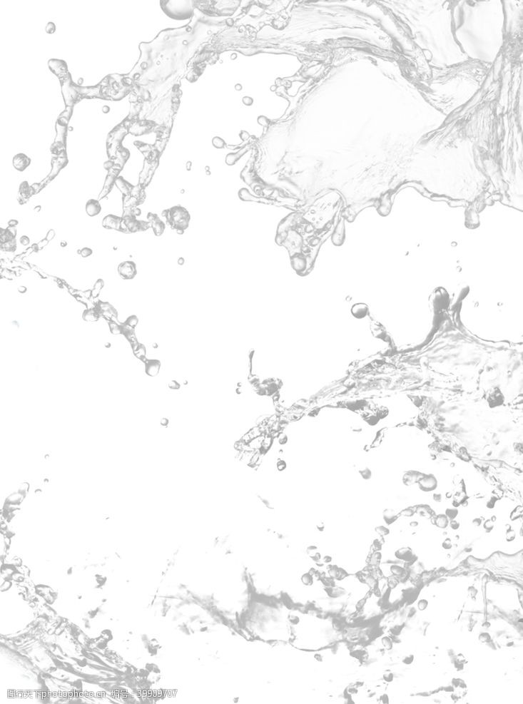 白色山水元素大理石纹理图片