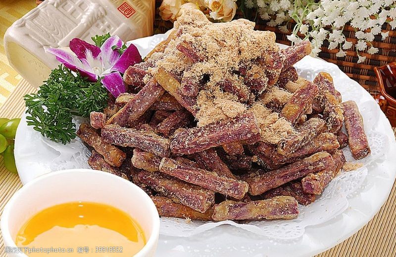 红薯东北菜肉松紫薯图片