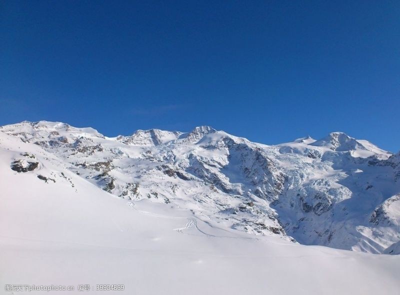 寒冷冬天雪景图片