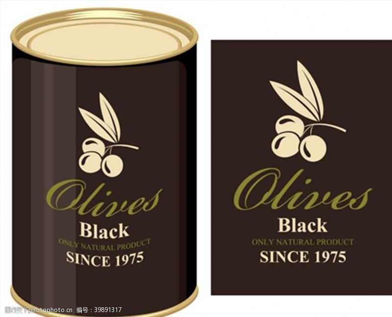 包装设计橄榄包装标签图片