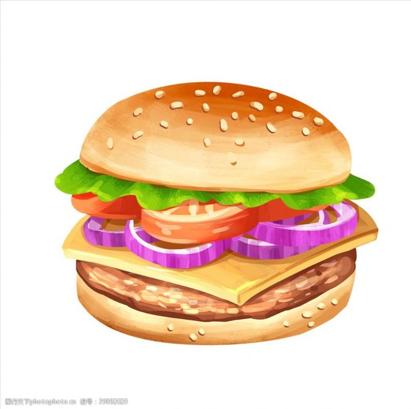 卡通汉堡图片免费下载 卡通汉堡素材 卡通汉堡模板 图行天下素材网