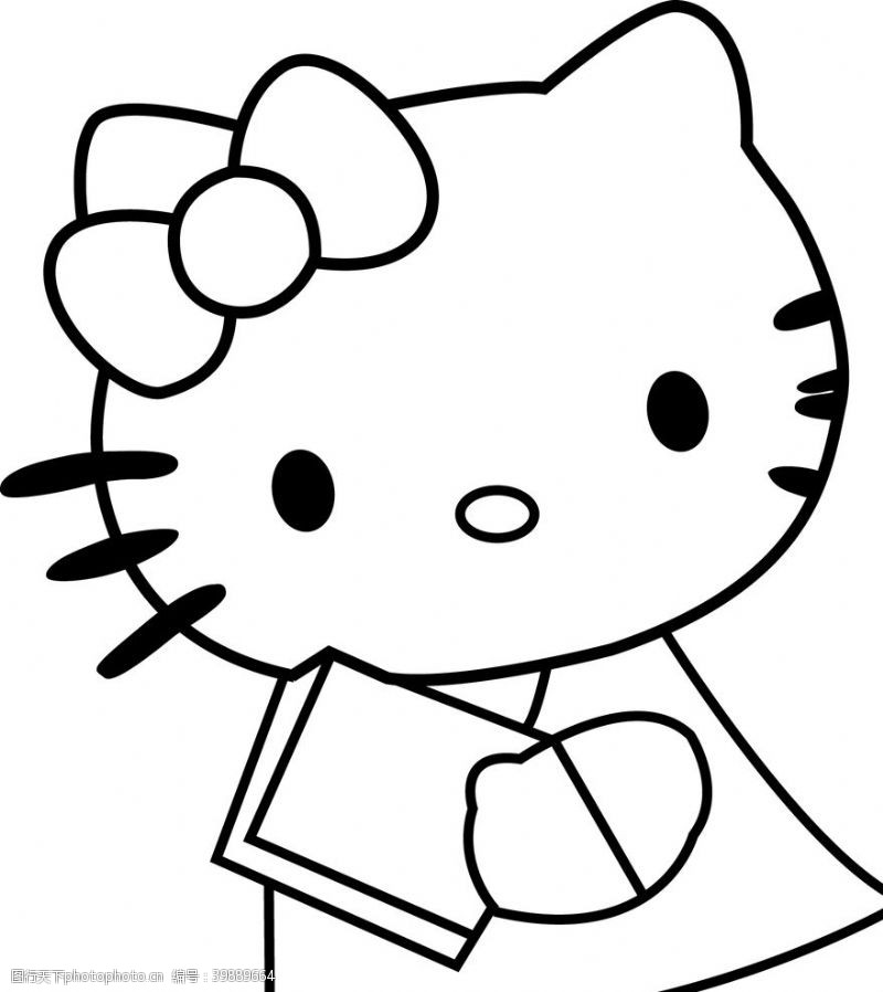 黑猫helloHelloKitty猫图片