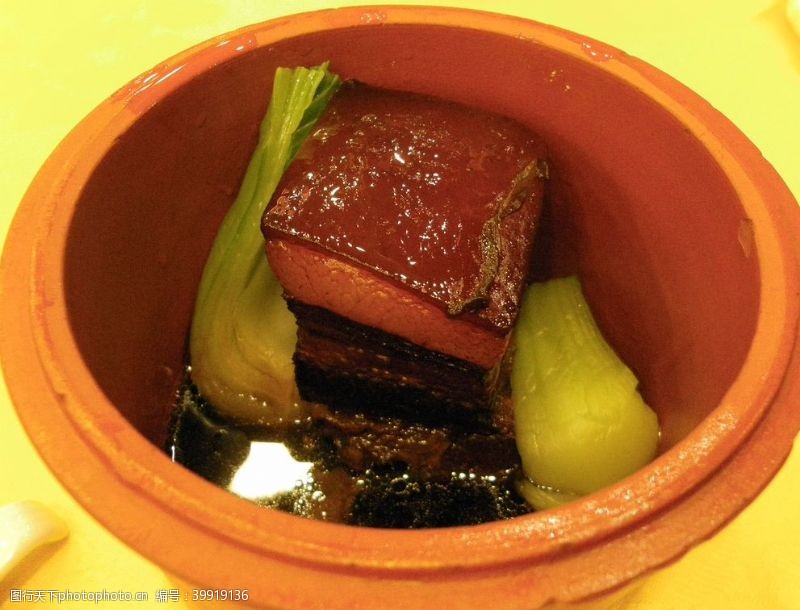 中式套餐红烧肉图片