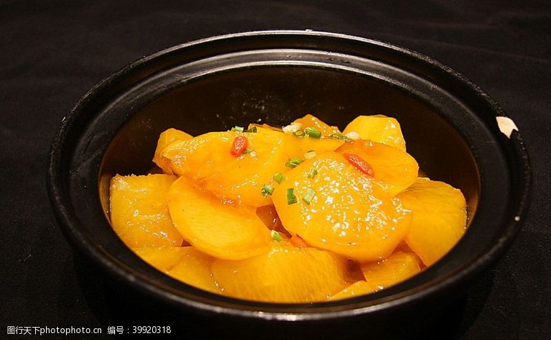锅仔萝卜片沪菜肉汁烧萝卜图片