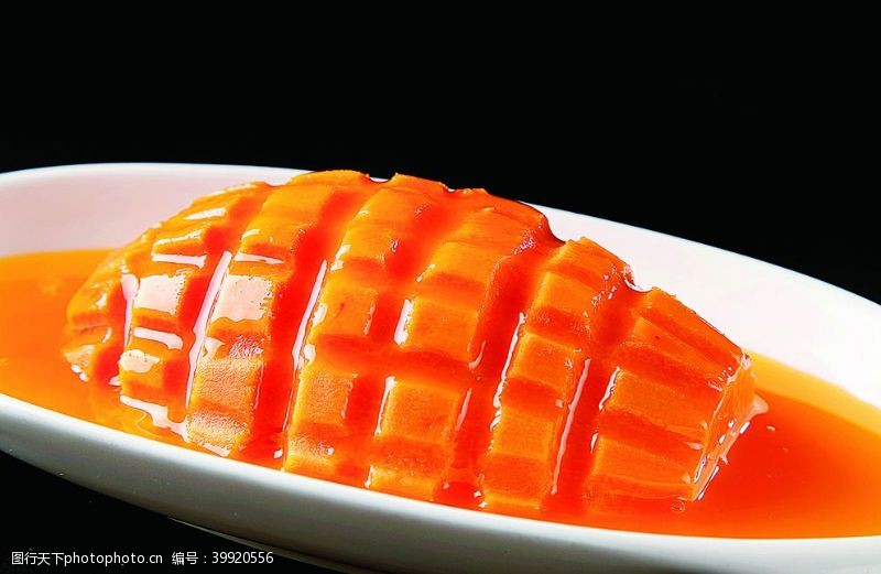 真橙徽菜橙汁木瓜图片