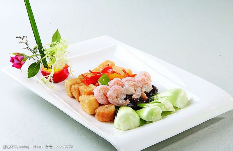 副食品徽菜海中鲜一品豆腐图片