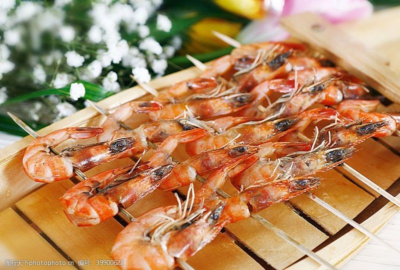 美味小龙虾烤虾图片