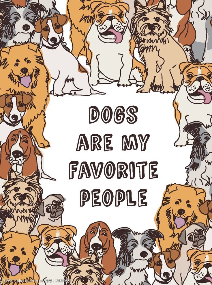 卡通宠物卡通手绘狗可爱小狗狗卡通图片
