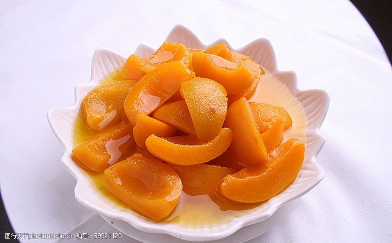桃汁鲁菜山东菜蜜汁黄桃图片