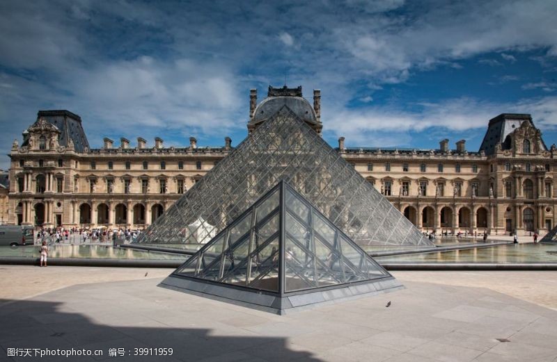 欧洲风光卢浮宫图片