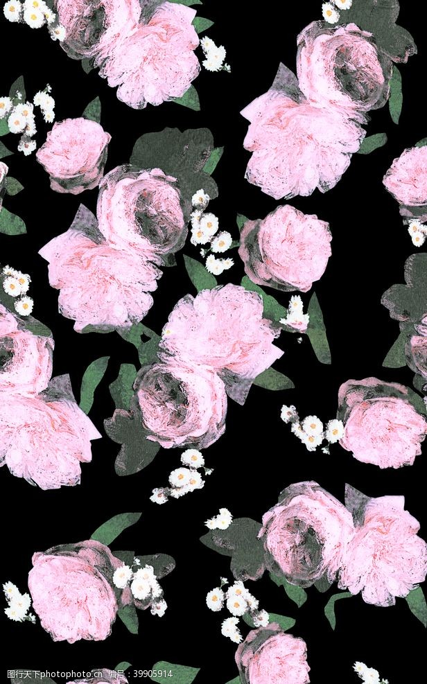 桃花季玫瑰图片