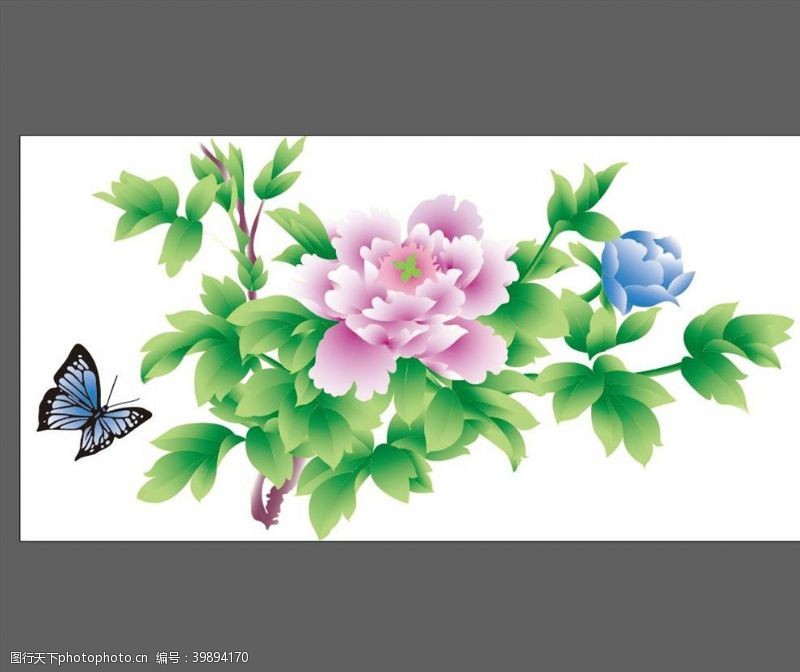 樱花标志牡丹图片