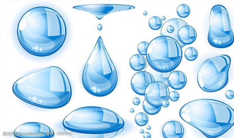 水泡图标气泡水滴图片