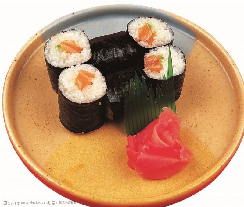 高清寿司摄影三文鱼卷寿司图片