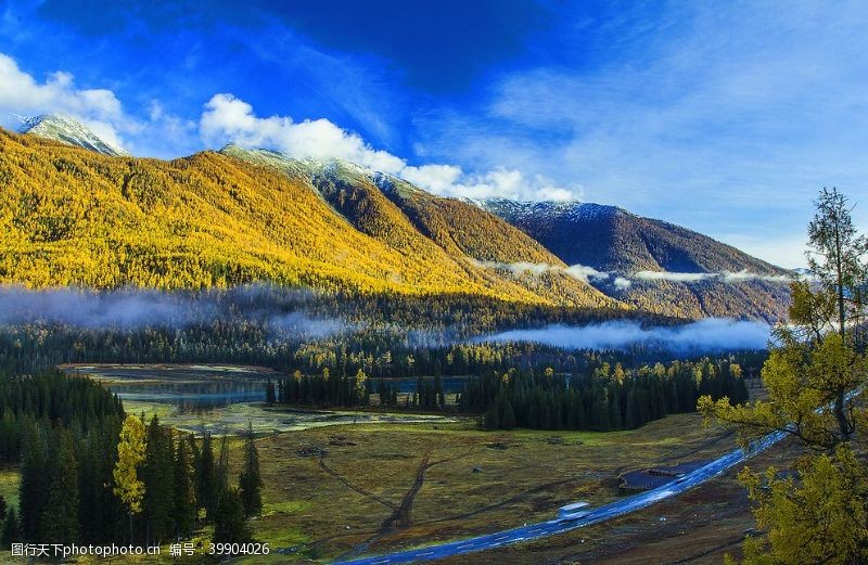 山水倒影山水风光图片