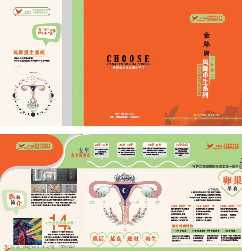 妇科炎症私密项目折页图片