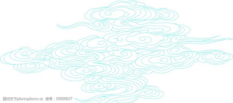 中国传统底纹祥云图片