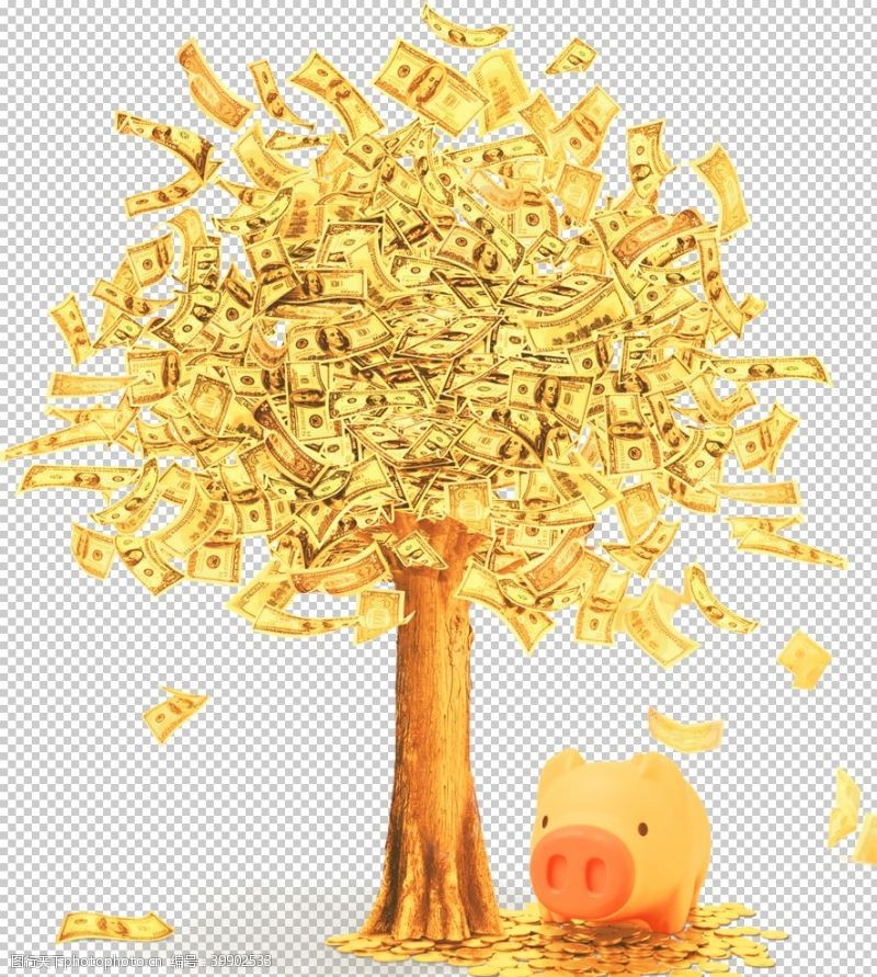 树腾摇钱树图片