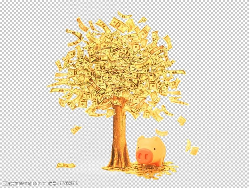 树腾摇钱树图片