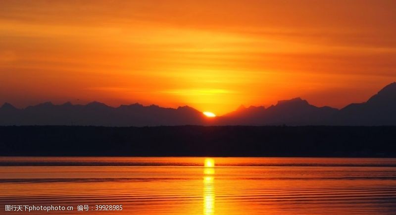 晚霞夕阳超清风景大图图片