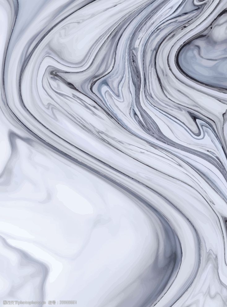 白色山水元素大理石艺术纹理图片