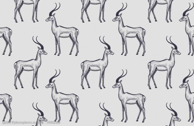 长颈鹿动物丝巾图案图片