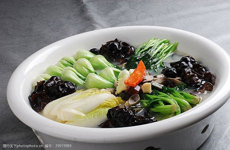 传统蔬菜名片鄂菜上汤什锦时蔬图片