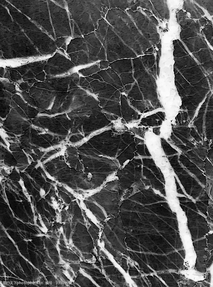 白色山水元素黑色大理石纹路图片