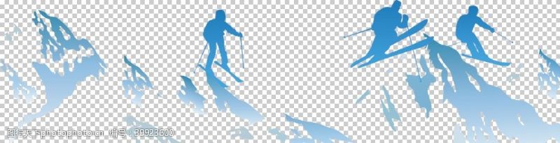 运动会展板滑雪图片