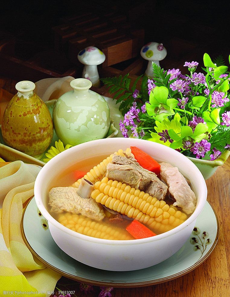 排骨米饭图片沪菜玉米胡萝卜排骨汤图片