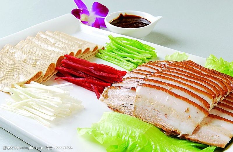 徽菜传统紫苏肉图片