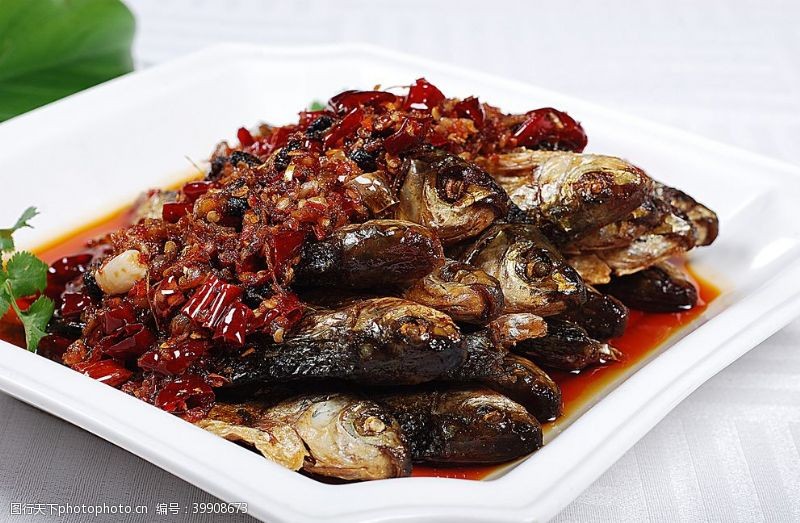 辣椒油徽菜豆豉辣椒蒸火焙鱼图片