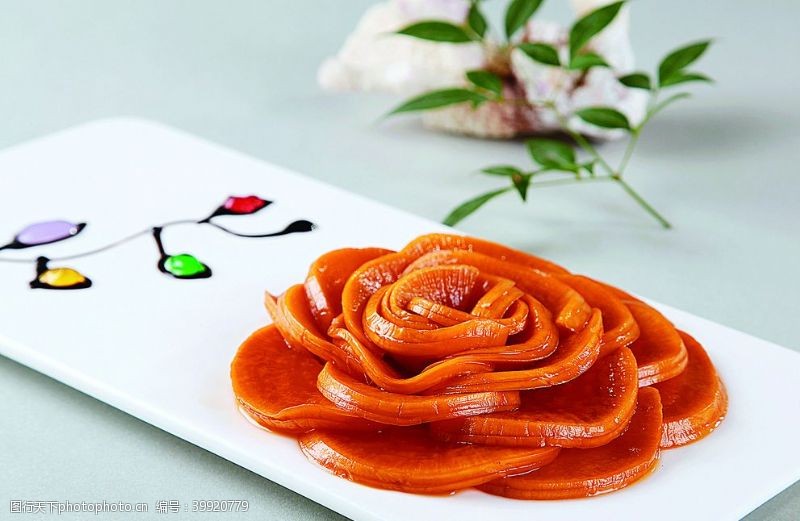 红焖萝卜徽菜杭式酱萝卜图片