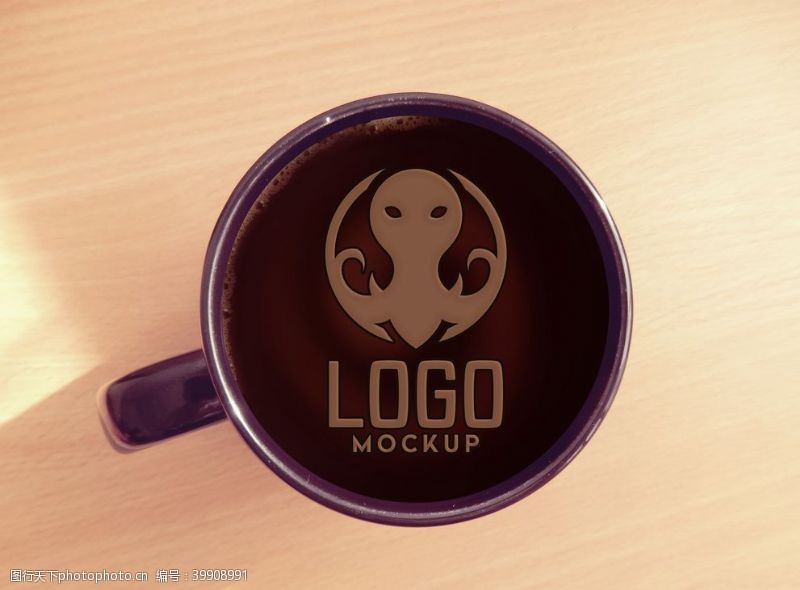高端品牌咖啡LOGO样机图片
