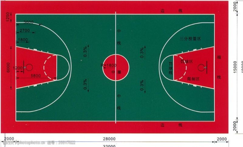 规划图篮球场图片