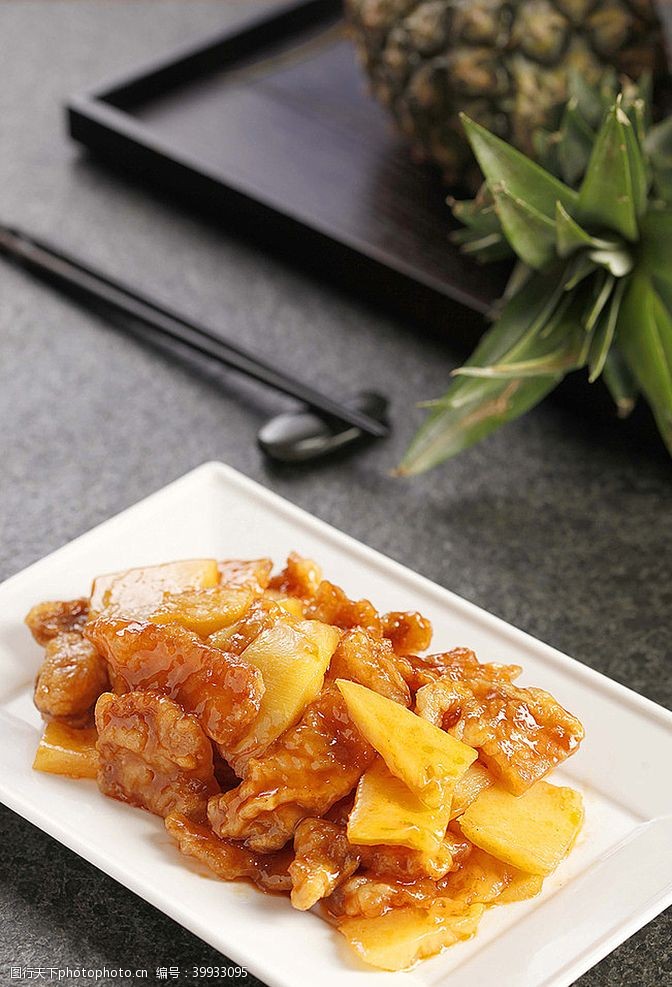 美味真传鲁菜山东菜港式菠萝咕咾肉图片