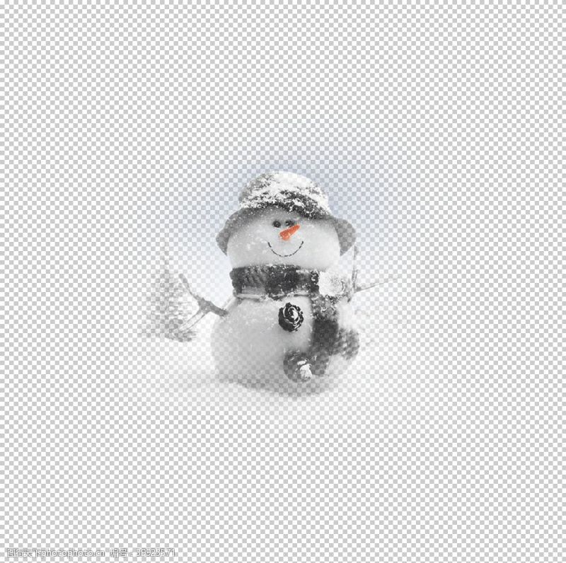 创意雪花雪人图片