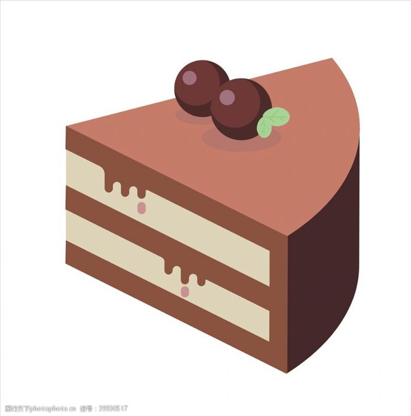 奶油果蛋糕矢量甜点巧克力蛋糕图片