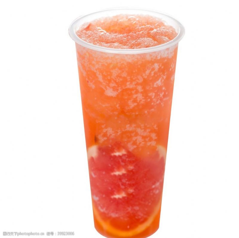 鲜榨果汁展架红柚冰沙图片