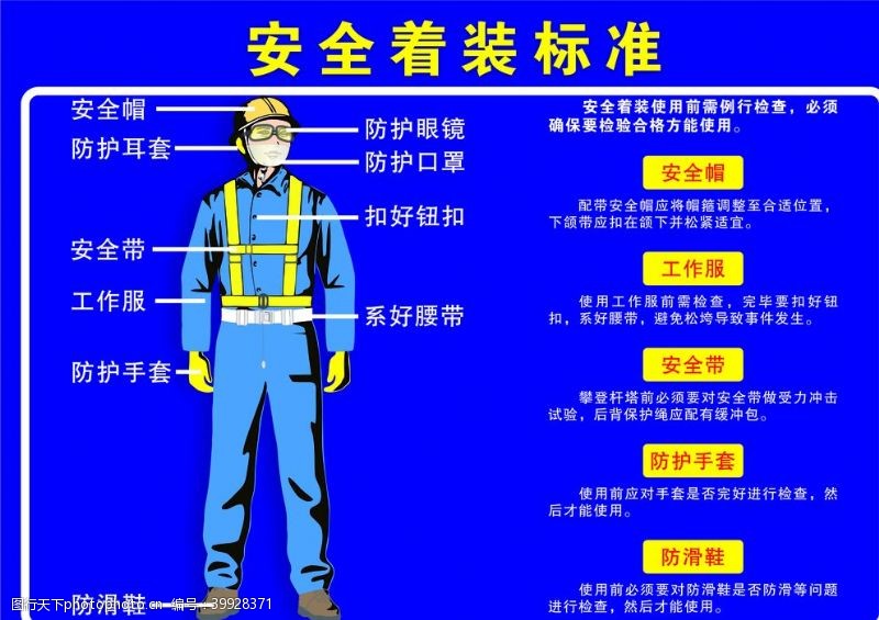 标准工地建筑工地着装标准图片