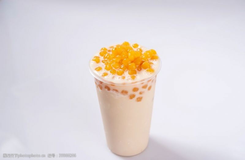 芋圆芒果珍珠奶茶图片