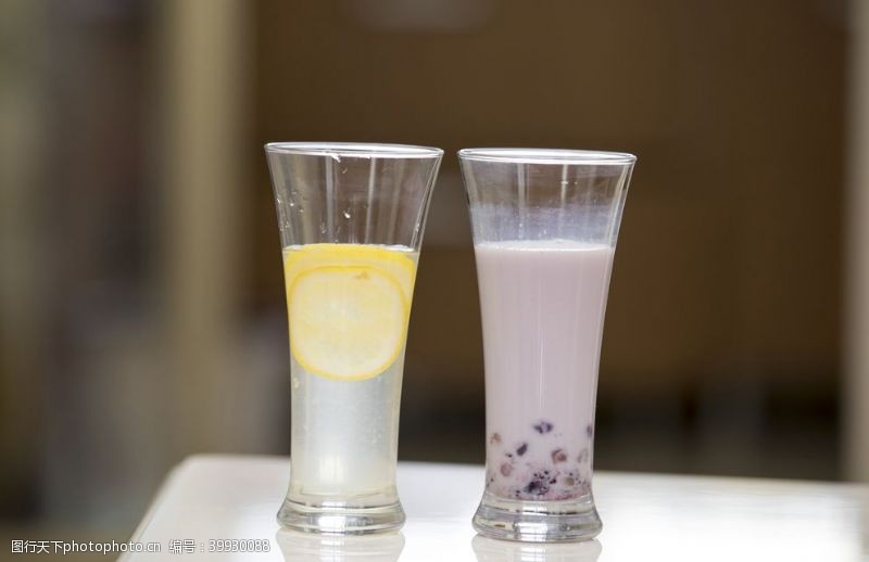 珍珠奶茶展架奶茶和柠檬水图片