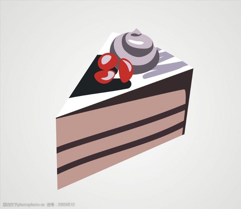 卡通水果巧克力蛋糕甜点图片