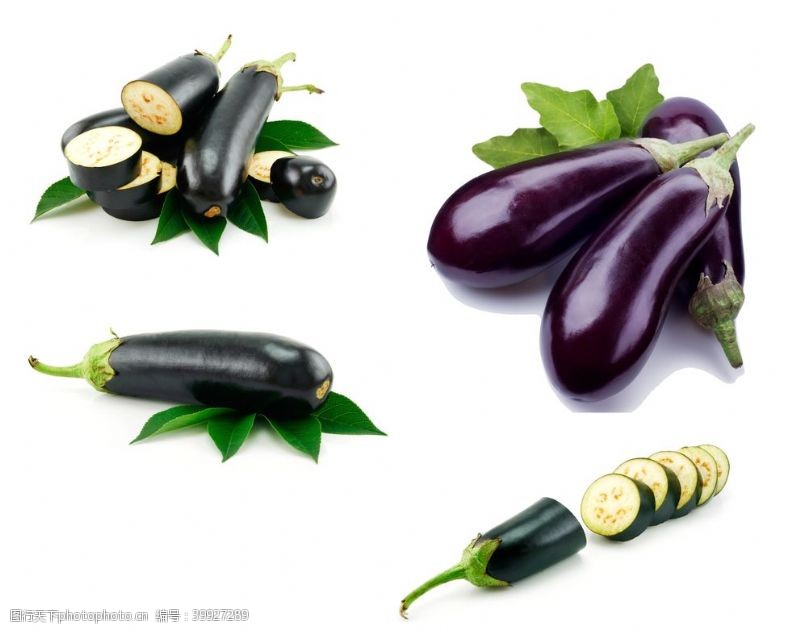 紫色系茄子图片